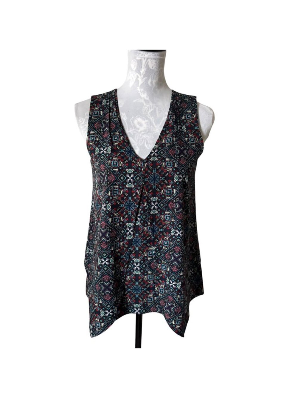 Krimson Klover Womens Tank Top Sleeveless Shirt Colorful Small